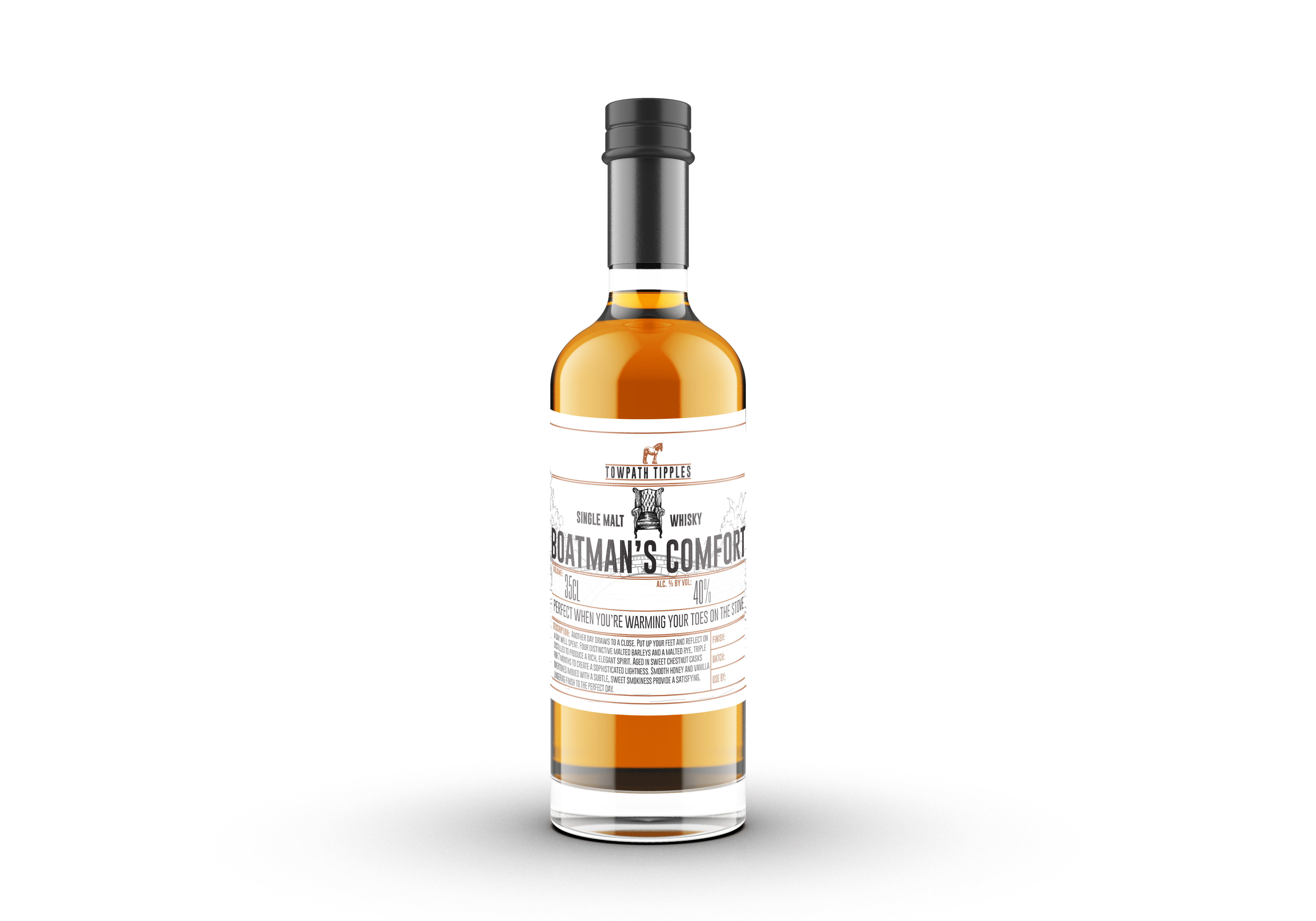 Boatman's Comfort Unsmoked English Single Malt Spirit - 35cl